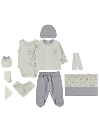 Bebbek Love Baby  Zıbın Setleri - Lila