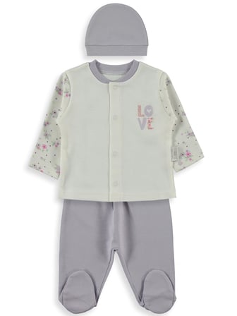Bebbek Love Baby  Zıbın Setleri - Lila