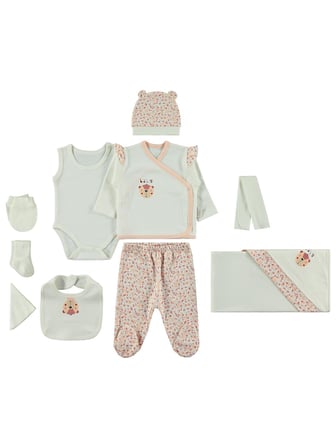 Bebbek Baby Bear  Zıbın Setleri - Ekru