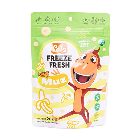 Pol's Kukuli Freeze Fresh Muz 20 gr