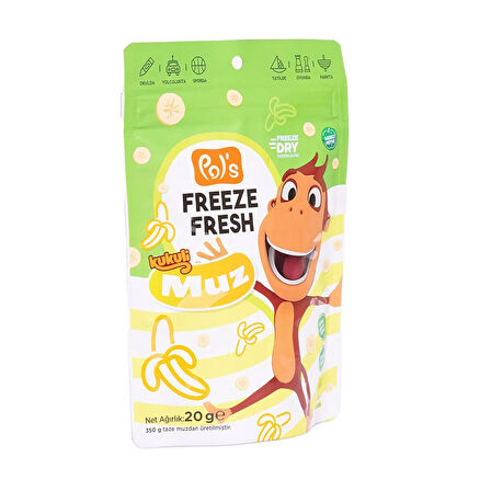 Pol's Kukuli Freeze Fresh Muz 20 gr