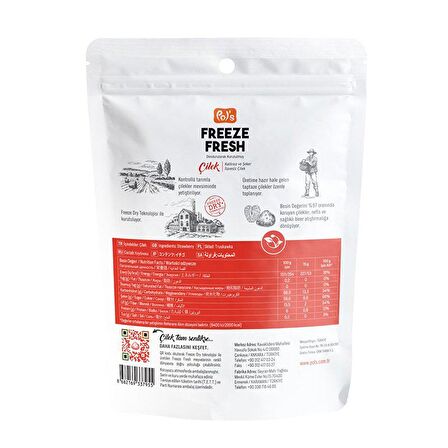 Dried Çilek (15 gr) - Freeze Fresh