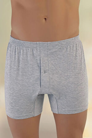 Erkek Siyah 6 Lı Paket Penye Boxer Me010