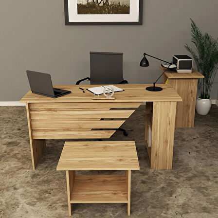 Steen-1-2-3 Ofis Masası Takımı, Makam Masası Takımı, Sekreter Masası Takımı STN04