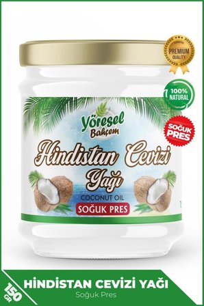 Yöresel Bahçem Hindistan Cevizi Yağı Soğuk Sıkım 150 gr
