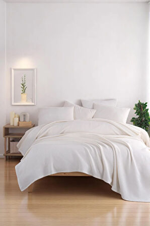 Ecocel Pike Örtü Battal MegaKing 260x230cm Sincere Krem