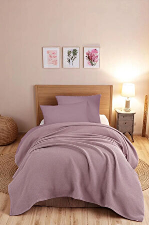 Ecocel Pike Örtü Tek Kişilik 160x230cm Sincere Mürdüm