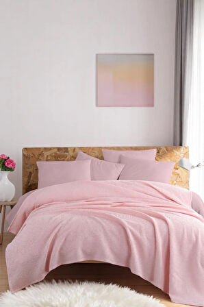 Ecocel Pike Örtü Battal 220x230cm Sincere PudraPembe