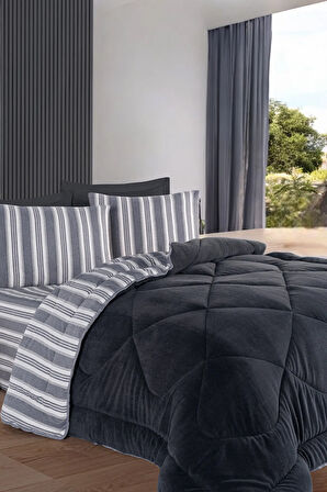 Comfort Set Wellsoft Yorganlı 2 Parça Tek Kişilik GentleTouch Antrasit