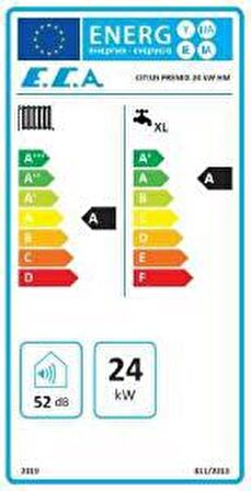 E.C.A. Citius Premix 24 kW Hermetik Yoğuşmalı Kombi 