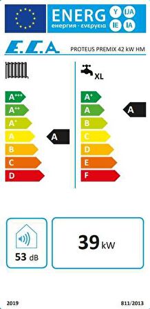 E.C.A Proteus Premix 42/42 Kw (36.000 Kcal) Tam Yoğuşmalı Kombi