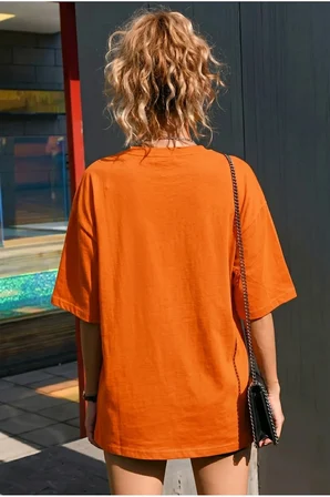 Unisex Renkli Balıklar Baskılı Bej Tişört Baskılı Tasarım Tshirt