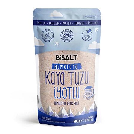 Bisalt Himalaya Kaya Tuzu 500gr - İyotlu