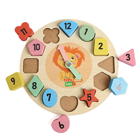 baby toys Montessori Ahşap Puzzle Saat