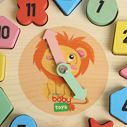 baby toys Montessori Ahşap Puzzle Saat