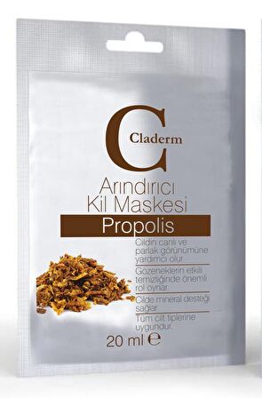 Claderm Kil Maskesi 20 ml Sachet – Propolis