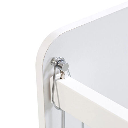 Babywhen BW1060 - Pratik Tekerlekli Anne Yanı Beşik Beyaz 60 X 120