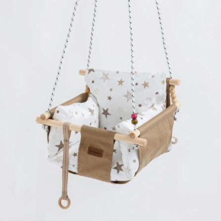 Babywho BW2211 - Ahşap Bebek Salıncak