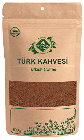 Gökçek Şifa Sade Orta Kavrulmuş Öğütülmüş Türk Kahvesi 100 gr 