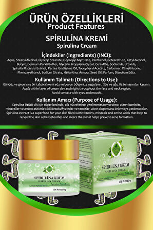 Spirulina Nemlendirici Krem