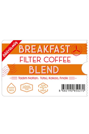 Moliendo Breakfast Blend Filtre Kahve ( Öğütülmüş Filtre Kahve ) 250 G.