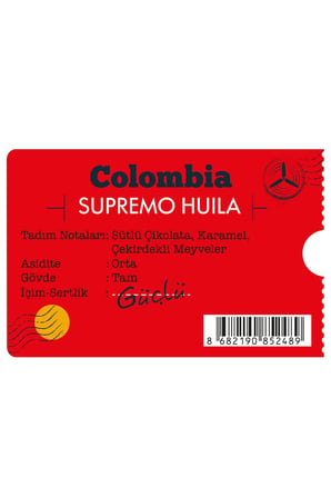 Moliendo Colombia Supremo Huila Yöresel Kahve ( Çekirdek Kahve ) 250 G.