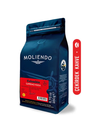 Moliendo Colombia Supremo Huila Yöresel Kahve ( Çekirdek Kahve ) 250 G.