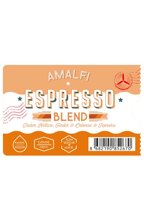 Moliendo Amalfi Espresso Blend Kahve ( Çekirdek Kahve ) 250 G.