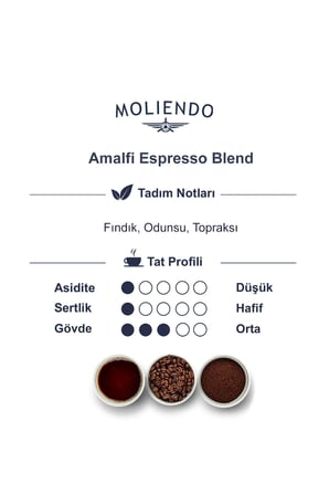 Moliendo Amalfi Espresso Blend (Çekirdek Kahve) 1000 gr