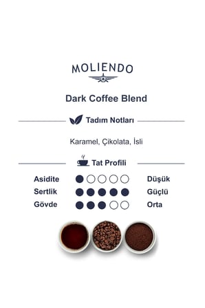 Moliendo Dark Coffee Blend Kahve ( Çekirdek Kahve ) 1000 G.
