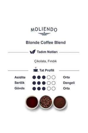 Moliendo Blonde Coffee Blend Kahve ( Çekirdek Kahve ) 1000 G.