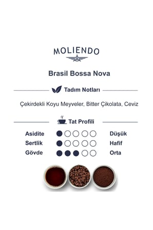 Moliendo Brasil Bossa Nova Yöresel Kahve ( Çekirdek Kahve ) 1000 G.