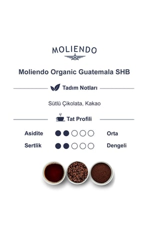 Moliendo Organic Guatemala Shb Yöresel Kahve ( Çekirdek Kahve ) 250 G.
