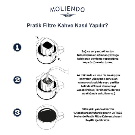 Moliendo Brasil Bossa Nova Pratik Filtre Kahve Avantaj Paketi 2 X 10 Toplam 20 Adet