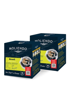 Moliendo Brasil Bossa Nova Pratik Filtre Kahve Avantaj Paketi 2 X 10 Toplam 20 Adet