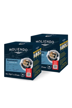 Moliendo Guatemala Antigua Pratik Filtre Kahve Avantaj Paketi 2 X 10 Toplam 20 Adet
