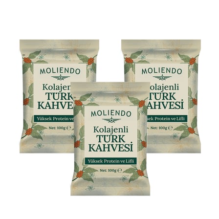 Moliendo Kolajenli Türk Kahvesi 100 g 3'lü Avantaj Paketi