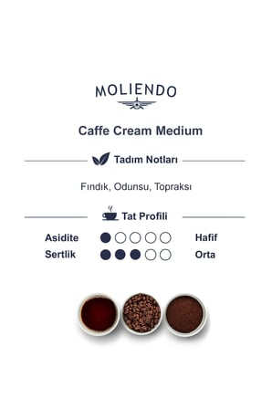  Moliendo Professional Caffe Crema Medium (Çekirdek Kahve) 1000 g