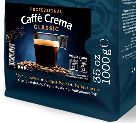 Moliendo Professional Caffe Crema Classic (Çekirdek Kahve) 1000 g