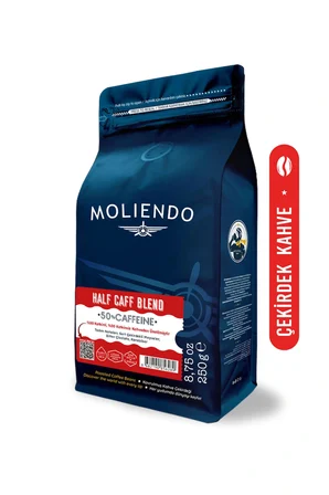 Moliendo Half Caff %50 Kafeinli Blend Kahve (Çekirdek Kahve) 250 g