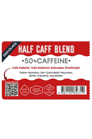  Moliendo Half Caff %50 Kafeinli Blend Kahve (Öğütülmüş Filtre Kahve) 250 g