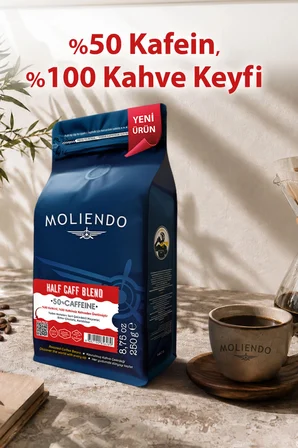  Moliendo Half Caff %50 Kafeinli Blend Kahve (Öğütülmüş Filtre Kahve) 250 g