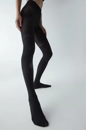 Siyah Over Knee Külotlu Çorap-Pentilicious