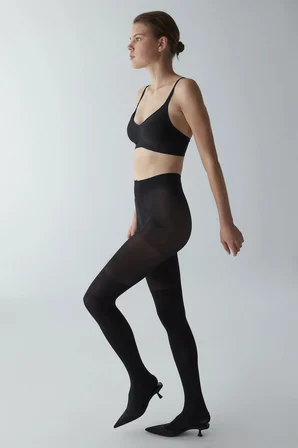 Siyah Over Knee Külotlu Çorap-Pentilicious