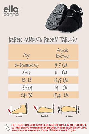Kaydırmaz Taban Bebek Çocuk Polar Ev Pandufu