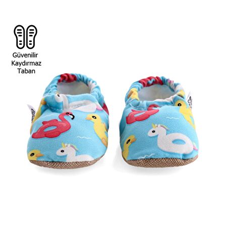 Ördek Organik Pamuk Ev Kreş Ayakkabısı Patik