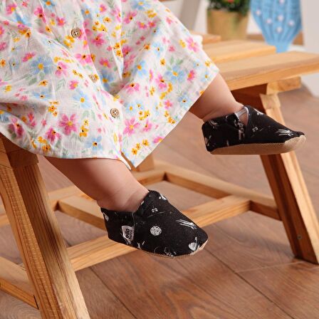 Astronot  Organik Pamuk Ev Kreş Ayakkabısı Patik