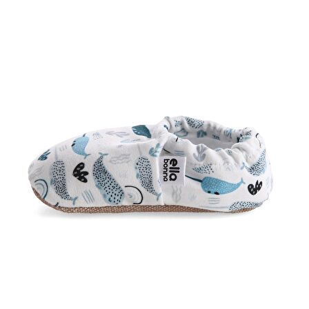 Unicorn Balık Organik Pamuk Ev Kreş Ayakkabısı Patik