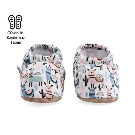 Lama  Organik Pamuk Ev Kreş Ayakkabısı Patik