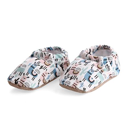 Lama  Organik Pamuk Ev Kreş Ayakkabısı Patik